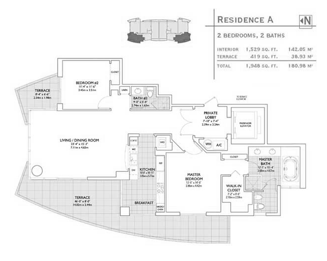 Floor Plans Jade Brickell Modern House